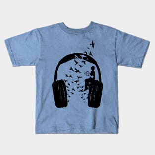 Headphone tambourine Kids T-Shirt